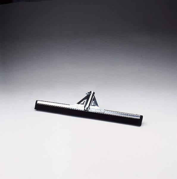 Haragán 75 cm Metálico Profesional para Limpieza de Suelos de Doble Labio Negro mango incluido madera
